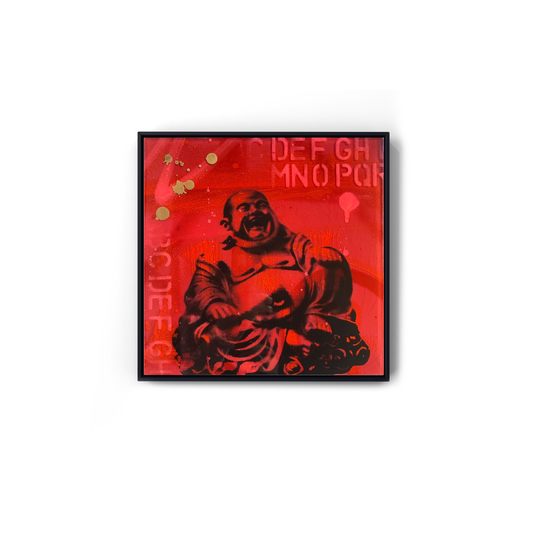 Laughing Red Buddha