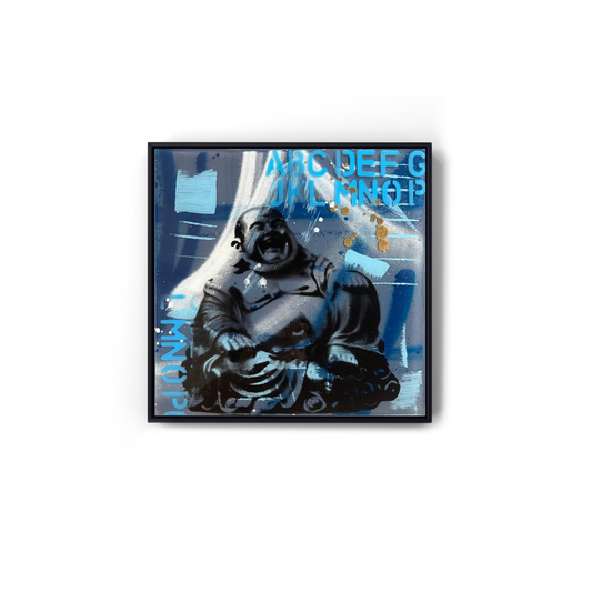 Laughing Blue Buddha